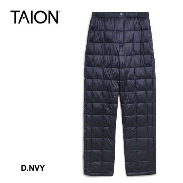 タイオン TAION ダウンパンツ 131RS REGULAR STRAIGHT DOWN PANTS メンズ ボトムス レギュラーフィット 800FP アウトドア ルームウェア S / M / L / XL