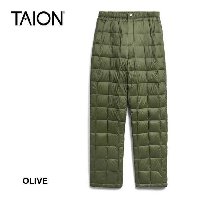 タイオン TAION ダウンパンツ 131RS REGULAR STRAIGHT DOWN PANTS メンズ ボトムス レギュラーフィット 800FP アウトドア ルームウェア S / M / L / XL