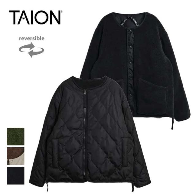 TAION R104BML MILITARY R CREW NECK DOWN JKT