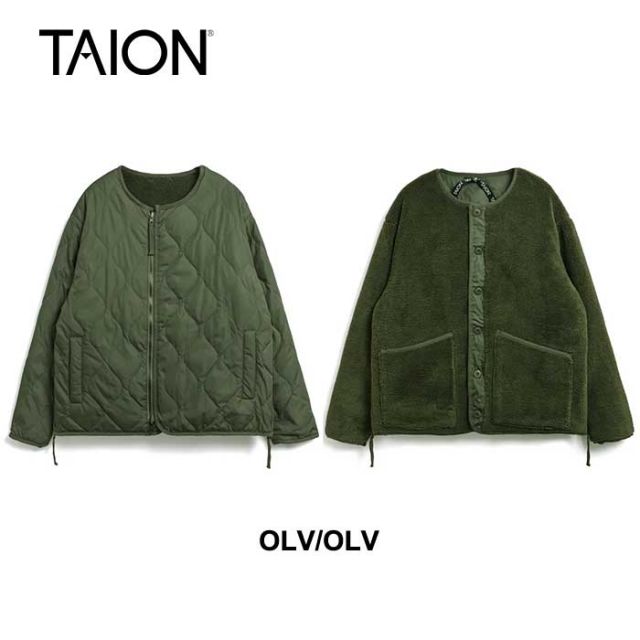 TAION R104BML MILITARY R CREW NECK DOWN JKT