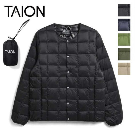 TAION CREW NECK BUTTON DOWN JKT