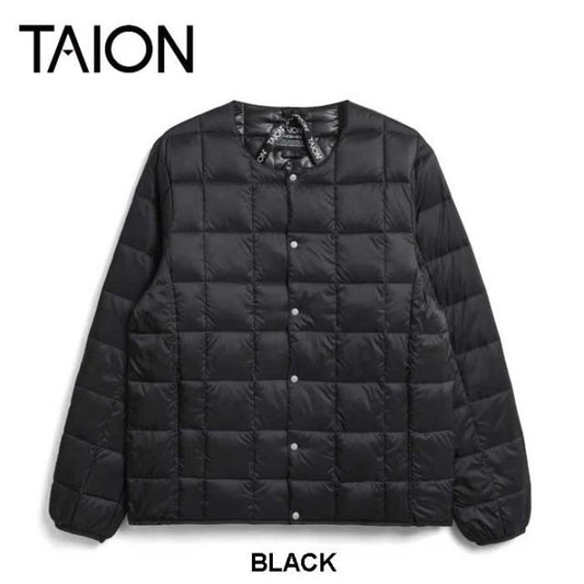 TAION CREW NECK BUTTON DOWN JKT