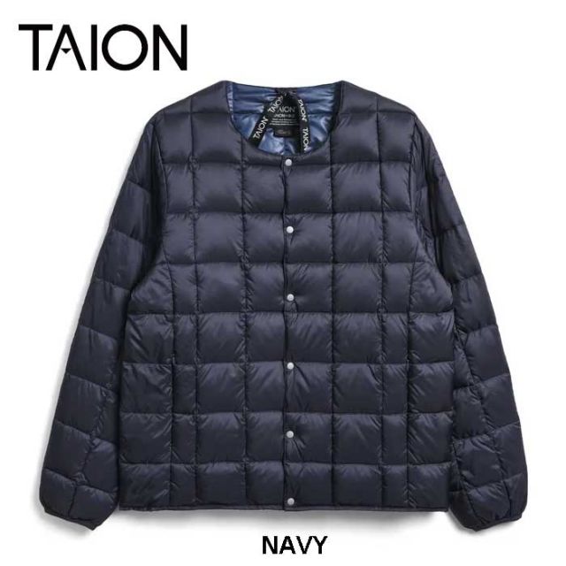 TAION CREW NECK BUTTON DOWN JKT
