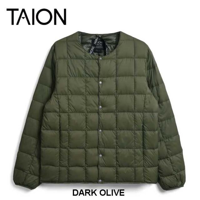 TAION CREW NECK BUTTON DOWN JKT