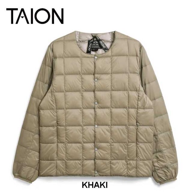 TAION CREW NECK BUTTON DOWN JKT
