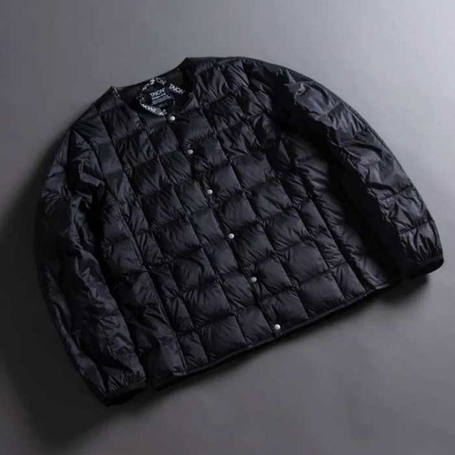TAION CREW NECK BUTTON DOWN JKT