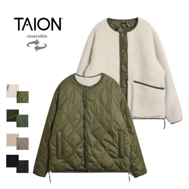 TAION MILITARY RIVERSIBLE “DOWN＋BOA"" CREW NE