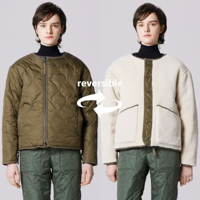 TAION MILITARY RIVERSIBLE “DOWN＋BOA"" CREW NE