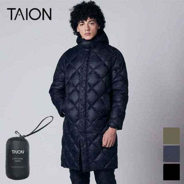 TAION CITY “PACKABLE” HOOD LONG DOWN JACKET