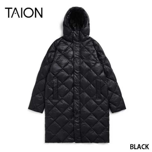 TAION CITY “PACKABLE” HOOD LONG DOWN JACKET