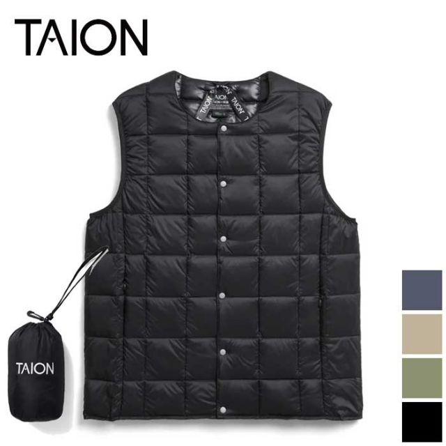 TAION 004 CREW NECK BUTTON DOWN VEST