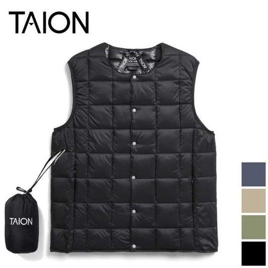 TAION 004 CREW NECK BUTTON DOWN VEST