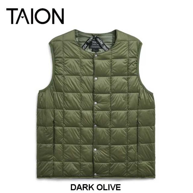 TAION 004 CREW NECK BUTTON DOWN VEST