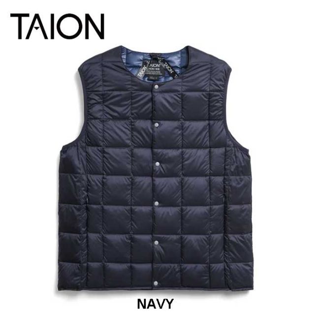 TAION 004 CREW NECK BUTTON DOWN VEST