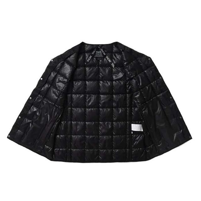 TAION タイオン キッズ ベーシック クルーネックボタン インナーダウンジャケット　TAION-K104　110-140cm [231027]