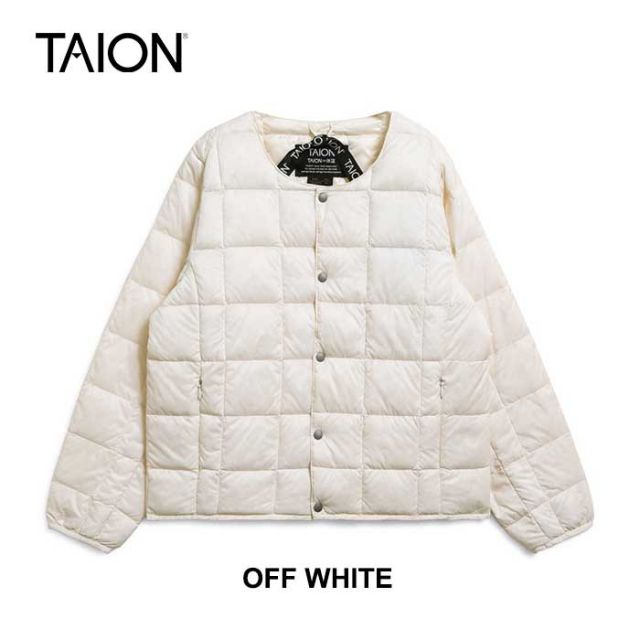 TAION タイオン キッズ ベーシック クルーネックボタン インナーダウンジャケット　TAION-K104　110-140cm [231027]