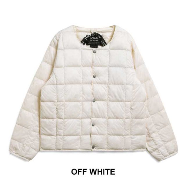 タイオン キッズ インナー ダウンジャケット TAION (Y104) CREW NECK BUTTON DOWN JKT ユース 150-160cm  [231027]