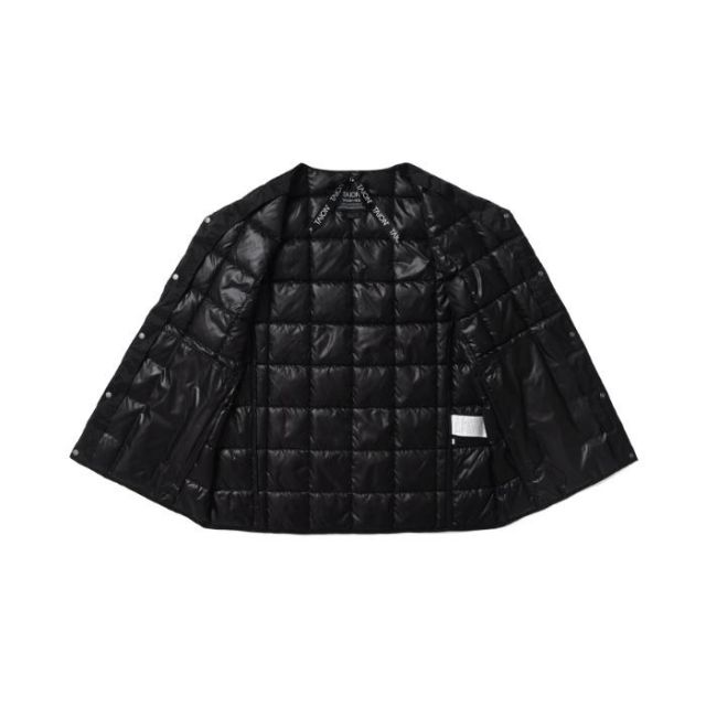 タイオン キッズ インナー ダウンジャケット TAION (Y104) CREW NECK BUTTON DOWN JKT ユース 150-160cm  [231027]