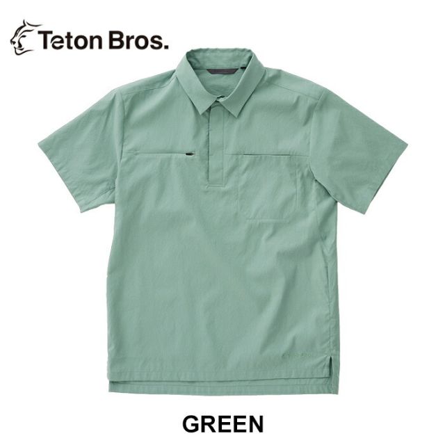 ティートンブロス ポロシャツ Teton Bros CHILL POLO チルポロ 半袖 カットソー メンズ メール便 (240228)