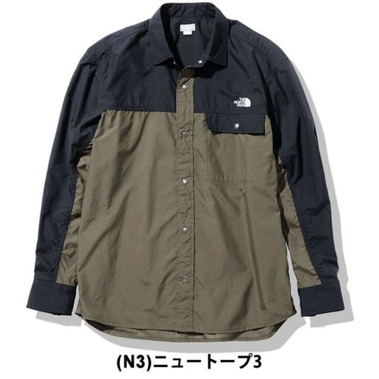 ザ・ノース・フェイス ヌプシシャツ THE NORTH FACE NR11961 L/S NUPTSE SHIRT 長袖 メンズ ナイロンシャツ 撥水 UVカット ユニセックス アウトドアシャツ 春秋アウター ボックスフィット  ノースフェイス (230812)