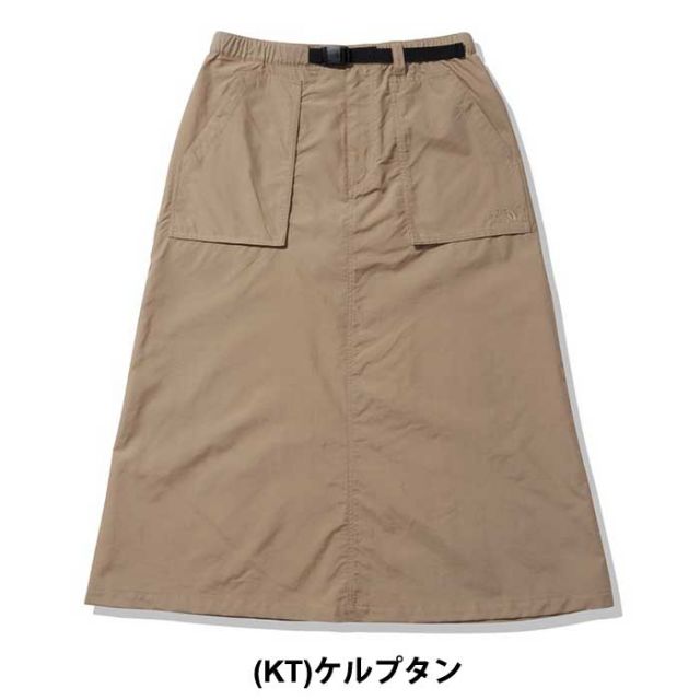 ザ・ノース・フェイス レディース スカート THE NORTH FACE NBW32330COMPACT SKIRT コンパクトスカート アウトドア ロングスカート 撥水 春夏 ナイロンスカート キャンプスカート 機能性スカート ノースフェイス (240118)