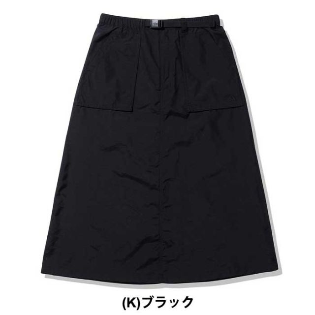 ザ・ノース・フェイス レディース スカート THE NORTH FACE NBW32330COMPACT SKIRT コンパクトスカート アウトドア ロングスカート 撥水 春夏 ナイロンスカート キャンプスカート 機能性スカート ノースフェイス (240118)