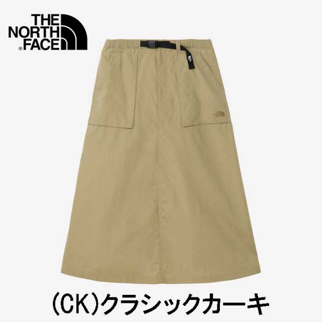 ザ・ノース・フェイス レディース スカート THE NORTH FACE NBW32330COMPACT SKIRT コンパクトスカート アウトドア ロングスカート 撥水 春夏 ナイロンスカート キャンプスカート 機能性スカート ノースフェイス (240118)