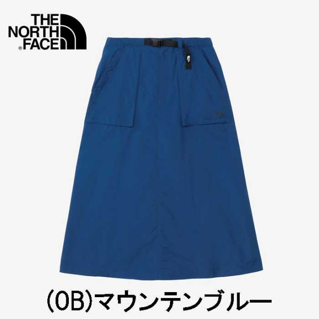 ザ・ノース・フェイス レディース スカート THE NORTH FACE NBW32330COMPACT SKIRT コンパクトスカート アウトドア ロングスカート 撥水 春夏 ナイロンスカート キャンプスカート 機能性スカート ノースフェイス (240118)