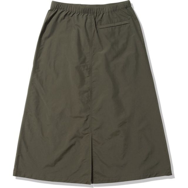 ザ・ノース・フェイス レディース スカート THE NORTH FACE NBW32330COMPACT SKIRT コンパクトスカート アウトドア ロングスカート 撥水 春夏 ナイロンスカート キャンプスカート 機能性スカート ノースフェイス (240118)