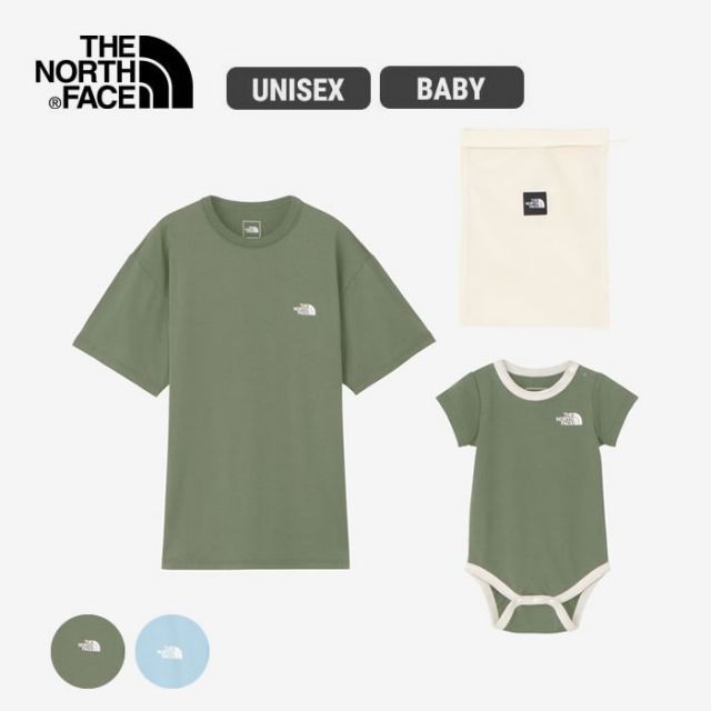 ザ・ノース・フェイス ベビー 大人 セット THE NORTH FACE NTM12312 CRショートスリーブティー＆ベビーロンパースセット キッズ (240112)