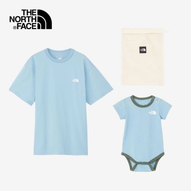 ザ・ノース・フェイス ベビー 大人 セット THE NORTH FACE NTM12312 CRショートスリーブティー＆ベビーロンパースセット キッズ (240112)