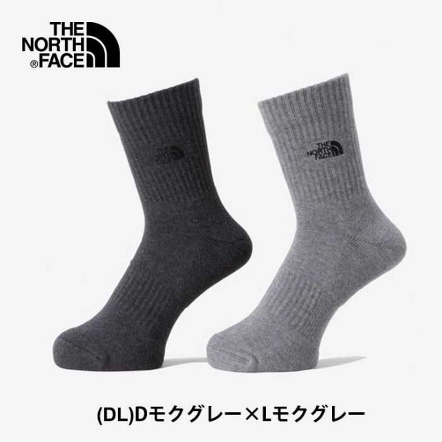 靴下 ソックス THE NORTH FACE TNF ロゴ 2P クルー TNF Logo 2P Crews 2足セット 抗菌 防臭 ユニセックス オーガニックコットン ベージュ ブラウン グレー ブラック ホワイト カーキ カジュアル NN82310 2024 秋冬 FW 正規品 メール便  ノースフェイス (240317)