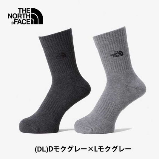 靴下 ソックス THE NORTH FACE TNF ロゴ 2P クルー TNF Logo 2P Crews 2足セット 抗菌 防臭 ユニセックス オーガニックコットン ベージュ ブラウン グレー ブラック ホワイト カーキ カジュアル NN82310 2024 秋冬 FW 正規品 メール便  ノースフェイス (240317)