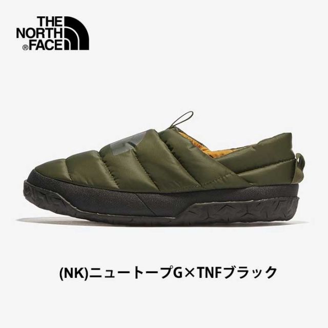 ザ・ノース・フェイス メンズ モックシューズ NF02371 ヌプシ ダウン ミュール スリッポン アウトドア 保温 防寒 ウインターミュール カジュアルシューズ NK ニュートープグリーン AK アスファルトグレー 靴 [230927]