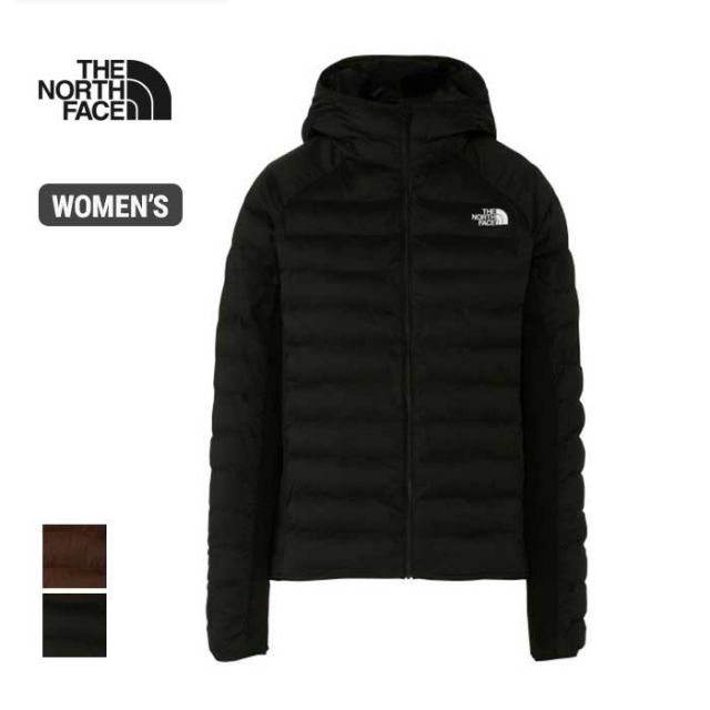 ザ・ レディス 陸上/ランニング 高機能保温 長袖Tシャツ Red Run Hoodie レッドランフーディ NYW82393 : ブラック THE NORTH FACE [231003]