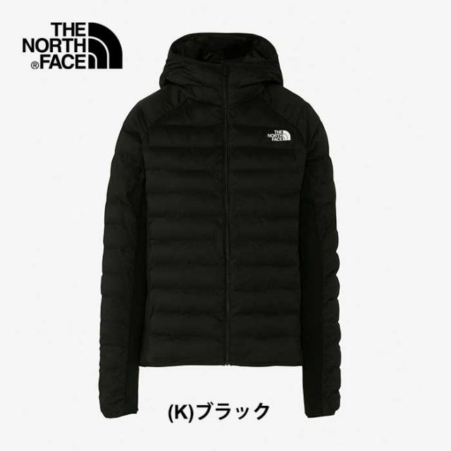ザ・ レディス 陸上/ランニング 高機能保温 長袖Tシャツ Red Run Hoodie レッドランフーディ NYW82393 : ブラック THE NORTH FACE [231003]