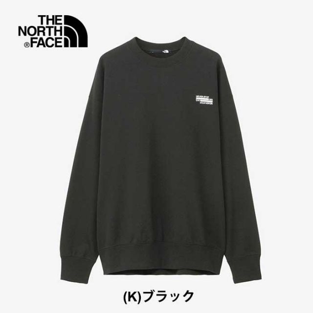 ザ・ノース・フェイス スウェット トレーナー UVカット THE NORTH FACE NT12444 NEVER STOP ING CREW ネバー ストップ アイエヌジー クルー レディース メンズ ユニセックス 裏毛  ノースフェイス (240125)