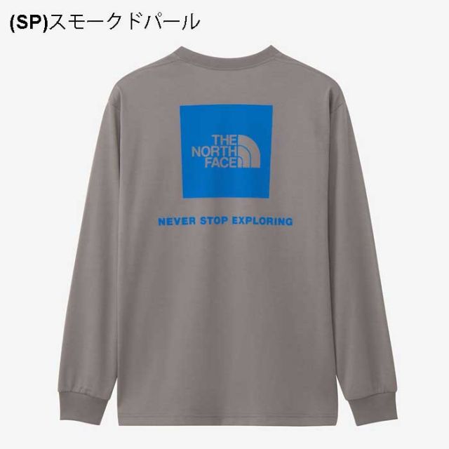 ザ・ノース・フェイス THE NORTH FACE ロングスリーブ バックスクエア ロゴティー メンズ NT32442 長袖Tシャツ バックロゴ ロンT トップス カットソー コットン リサイクルポリエステル 速乾 UVカット アウトドア カジュアル メール便  (240204)