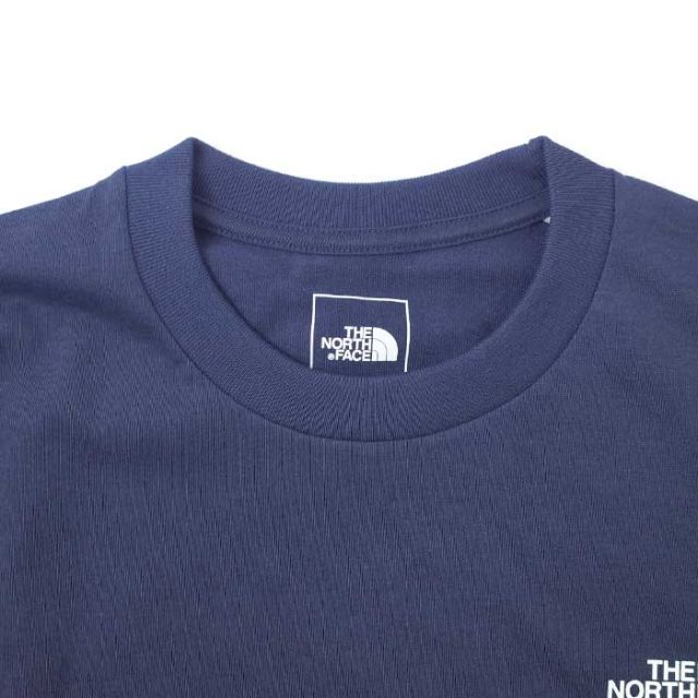 ザ・ノース・フェイス THE NORTH FACE ロングスリーブ バックスクエア ロゴティー メンズ NT32442 長袖Tシャツ バックロゴ ロンT トップス カットソー コットン リサイクルポリエステル 速乾 UVカット アウトドア カジュアル メール便  (240204)