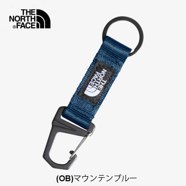 ザ・ノース・フェイス キーホルダー THE NORTH FACE NN32434 TNF KEY KEEPER  キーキーパー カラビナ ブラック ブルー カラビナ付きキーホルダー リサイクル素材 バッグアクセサリー メール便  ノースフェイス (240404)