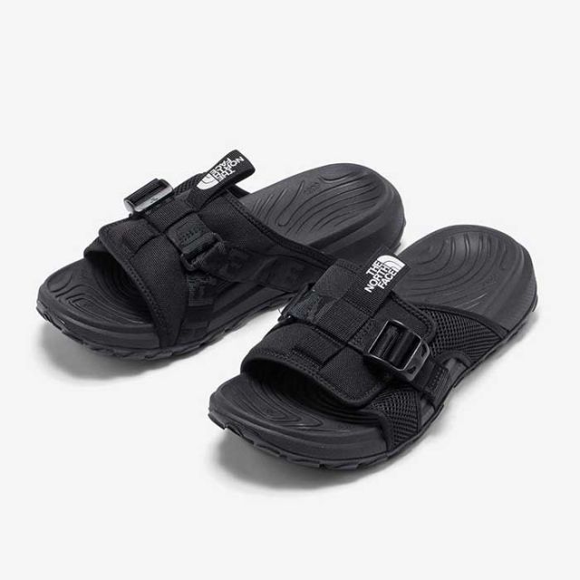 ザ・ノース・フェイス サンダル メンズ THE NORTH FACE NF02452 EXPLORE CAMP SLIDE エクスプローラー キャンプ スライド ブラック グラベル EVA 26cm / 27cm / 28cm 春夏  ノースフェイス (240414)