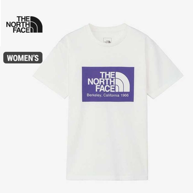 ザ・ノース・フェイス tシャツ レディース 半袖 THE NORTH FACE NTW32453 S/S CALFONI LOGO T 白 ホワイト ロゴ 春夏 M / L / XL メール便 (240421)