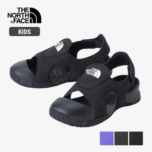 ザ・ノース・フェイス サンダル キッズ 男の子 女の子 ユニセックス THE NORTH FACE NFJ52450 K STRATUM SHELL ストレイタム シェル 水遊び 川 海 子供服 ジュニア ブラック 紫 パープル グリーン 19cm - 23cm 春夏 (240421)
