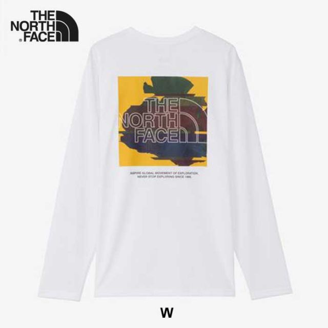 ザ・ノース・フェイス ロンt メンズ THE NORTH FACE NT82488 L/S DG BOX LOGO T　ロングスリーブデジタルボックスロゴティー グラフィックT UVケア 吸汗速乾性 抗菌防臭性  ノースフェイス (240821)