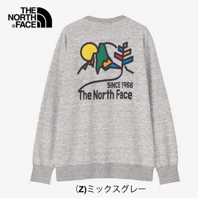 ザ・ノース・フェイス トレーナー ユニセックス THE NORTH FACE NT82492 GRAPHIC SWEAT CREW グラフィックスウェットクルー カジュアル  スウェット トレーナー  ノースフェイス (240917)