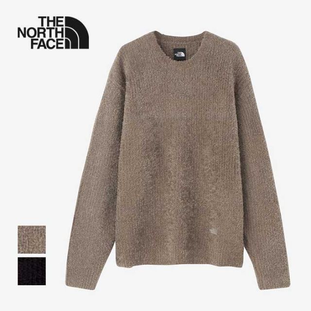 ザ・ノース・フェイス ニット セーター オルタナティブフェザークルー レディース メンズ ユニセックス トップス THE NORTH FACE NT92460 ALTN FEATHER CREW ブラック フォールンロック 軽量 保温 M / L (241011)