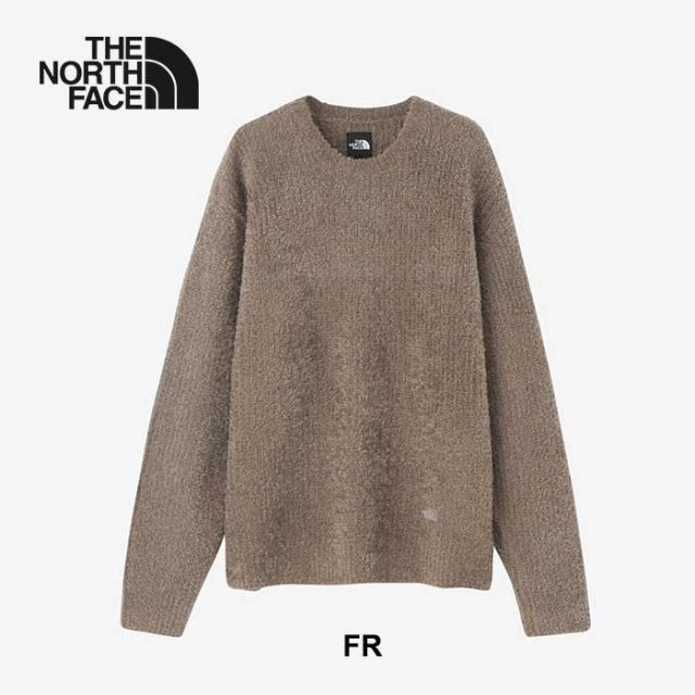 ザ・ノース・フェイス ニット セーター オルタナティブフェザークルー レディース メンズ ユニセックス トップス THE NORTH FACE NT92460 ALTN FEATHER CREW ブラック フォールンロック 軽量 保温 M / L (241011)