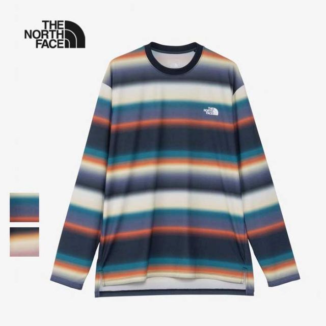 ザ・ノース・フェイス ランニングウエア トレラン ロンt  ユニセックス THE NORTH FACE NT62491 L/S FRN FD BD CR 長袖Tシャツ  トレーニング トップス ボーダー メール便 (241114)