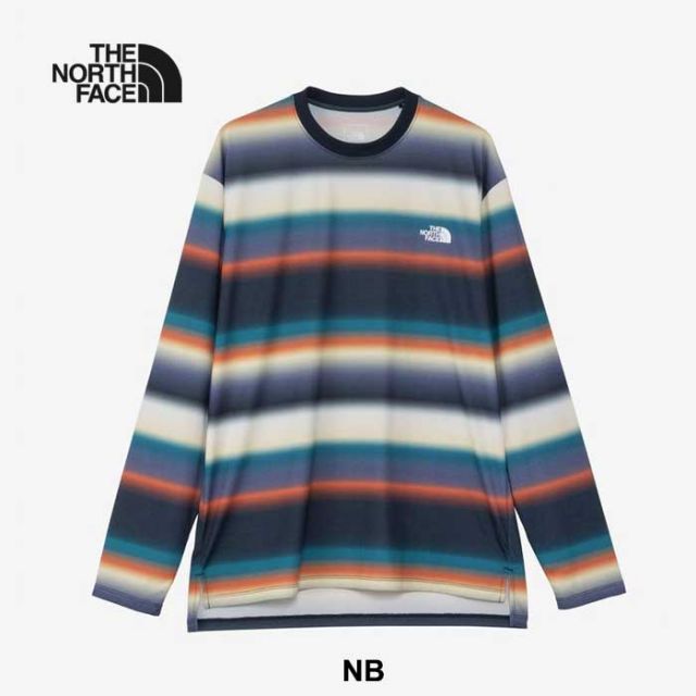 ザ・ノース・フェイス ランニングウエア トレラン ロンt  ユニセックス THE NORTH FACE NT62491 L/S FRN FD BD CR 長袖Tシャツ  トレーニング トップス ボーダー メール便 (241114)