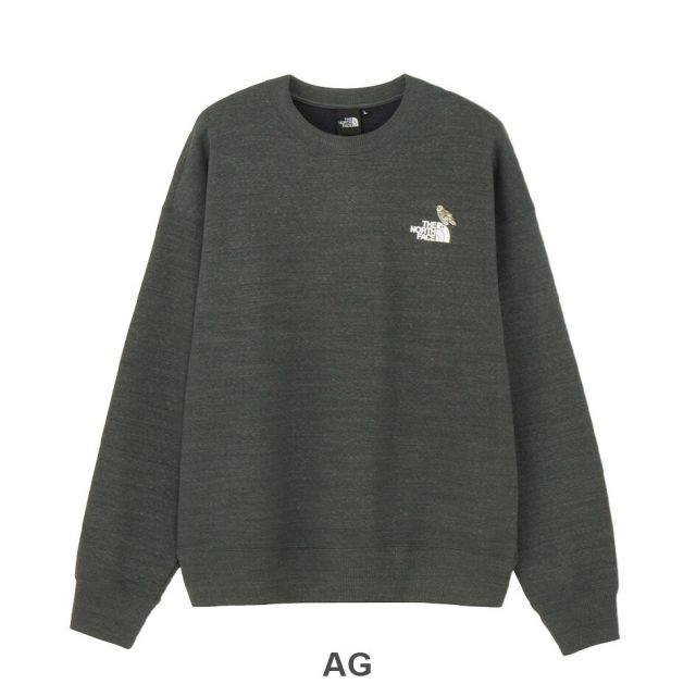 ザ・ノース・フェイス トレーナー THE NORTH FACE NT12536 ZOO PICKER CREW ズーピッカークルー カポック素材使用 ユニセックス クルーネックスウェット 刺繍ロゴ入り ノースフェイス (250130)
